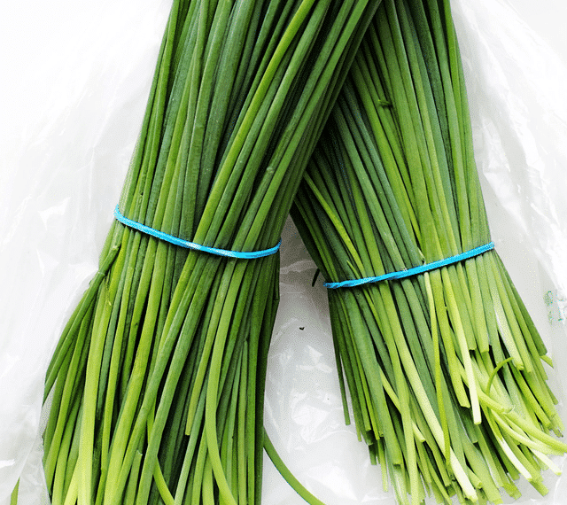 Two bunches of chives