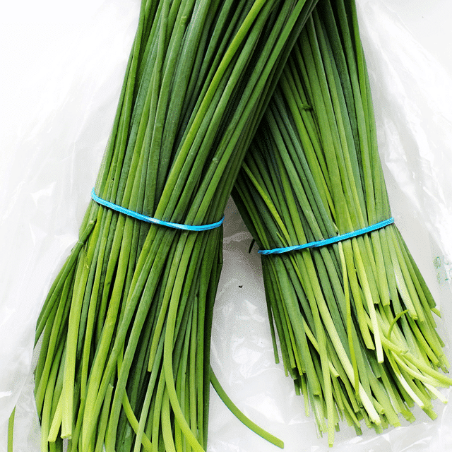 Two bunches of chives