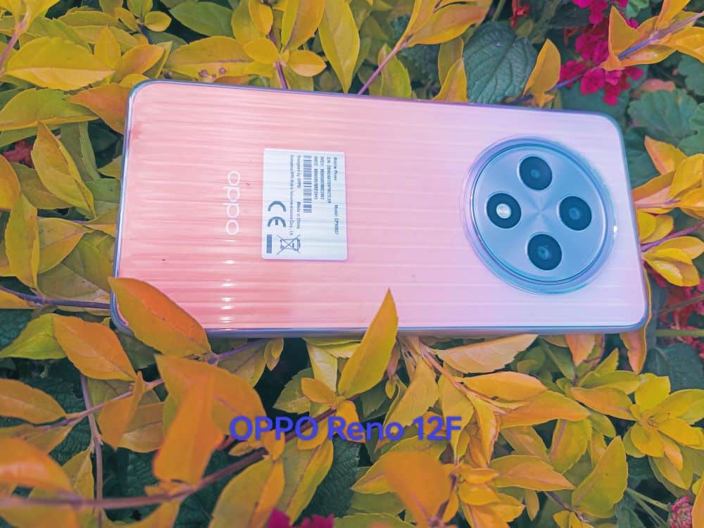 Oppo reno 12F orange back